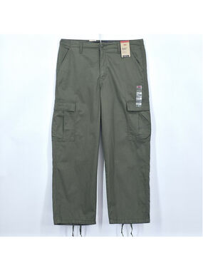 Y2K Utility Levi’s Cargo Pants NWT Women 32x30 Green Baggy Workwear Army